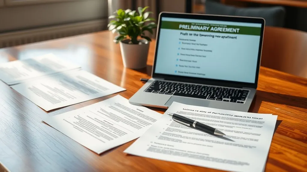 drafting preliminary agreement