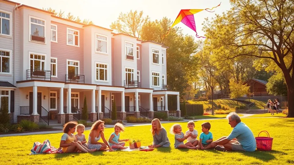 best townhouses for families