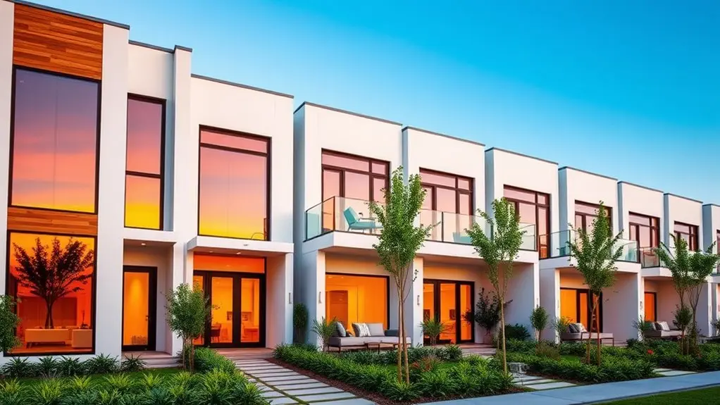 modern townhouse design features